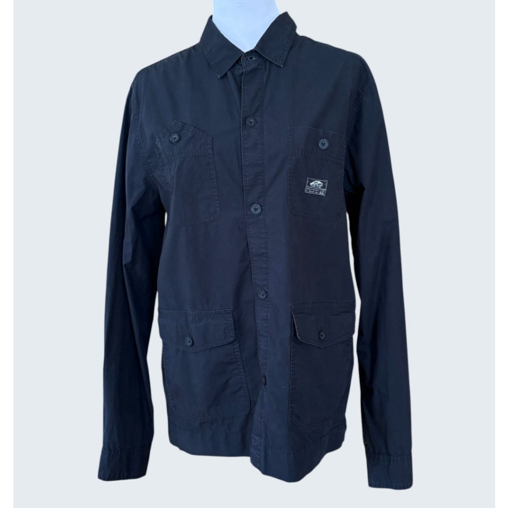 Vans Black Cotton Chore Utility Shirt Jacket Medium